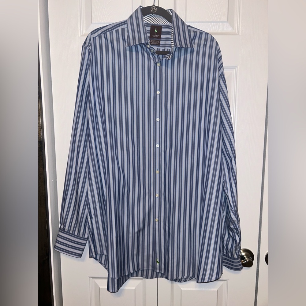 Tailorbyrd Mens 2XLT long‎ sleeve button down shirt flip cuff
